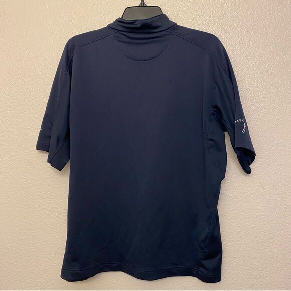 Nike Golf sphere dry embroidered logo navy blue womans Polo Persimmon Country L - Picture 2 of 9